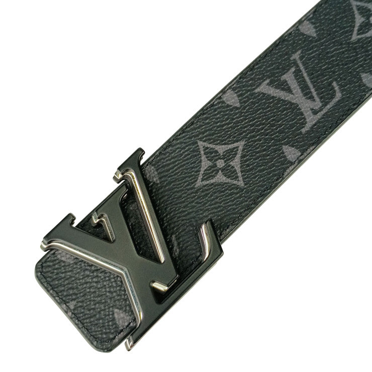 LOUIS VUITTON ルイヴィトン ベルト ベルト LV オプティック M8505V ブラック モノグラム エクリプス メンズ 美品