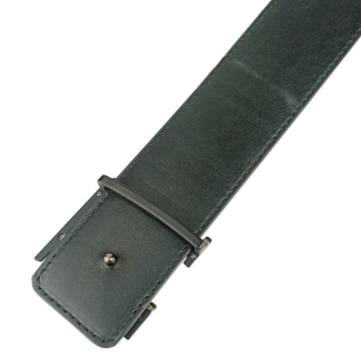 LOUIS VUITTON ルイヴィトン ベルト ベルト LV オプティック M8505V ブラック モノグラム エクリプス メンズ 美品