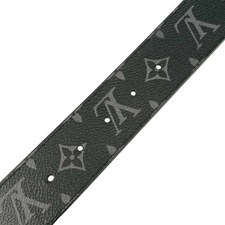 LOUIS VUITTON ルイヴィトン ベルト ベルト LV オプティック M8505V ブラック モノグラム エクリプス メンズ 美品
