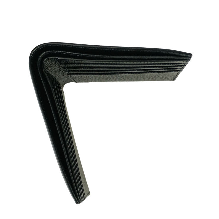 SAINT LAURENT サンローラン 財布/コインケース 二つ折り財布 396307 ブラック レザー メンズ 超美品