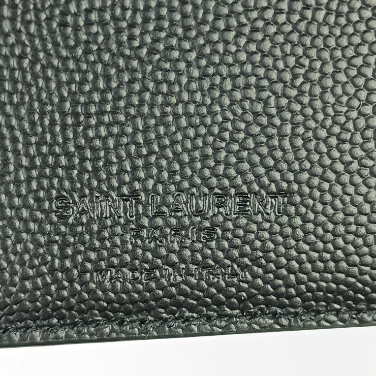 SAINT LAURENT サンローラン 財布/コインケース 二つ折り財布 396307 ブラック レザー メンズ 超美品
