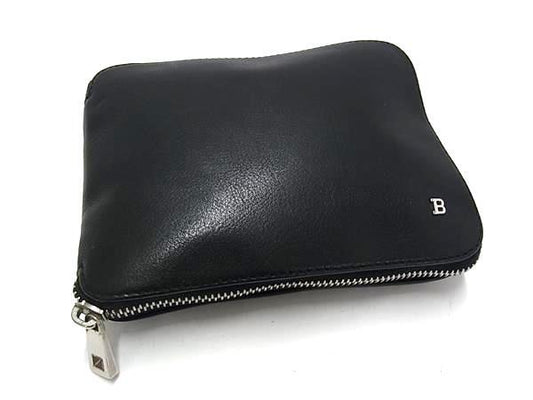 BALLY バリー トートバッグ エコバッグ ブラック ナイロン×レザー ユニセックス 折りたたみ式 シルバー金具 美品