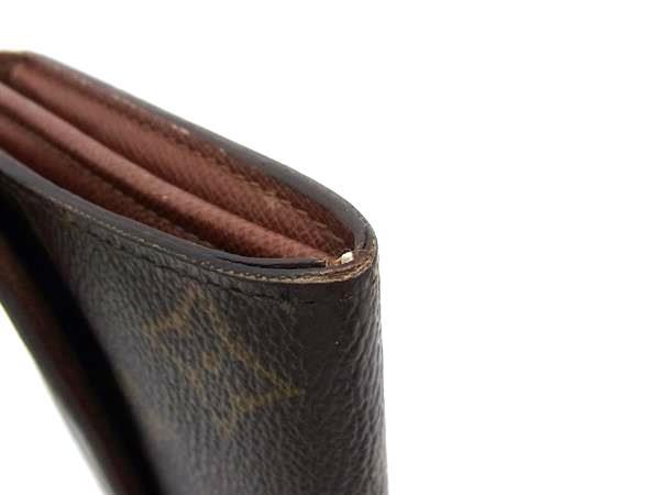 LOUIS VUITTON ルイヴィトン 財布 モノグラム ポシェットポルトモネクレディ M61726 ブラウン PVC レザー レディース 二つ折り 長財布