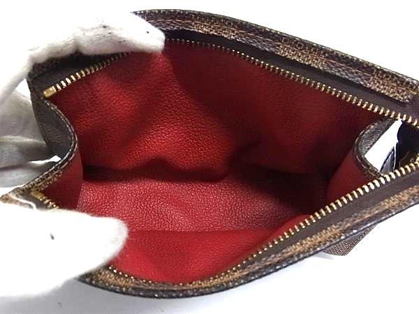 LOUIS VUITTON ルイヴィトン ポーチ ポッシュ トワレ15 N47548 エベヌ(ブラウン系) ダミエ ユニセックス 美品