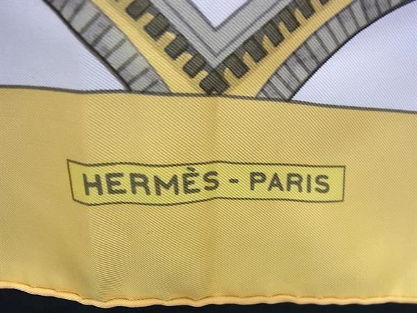 HERMES エルメス スカーフ カレ90 マルチカラー シルク100% レディース BORDEAUX PORTE OCEANE ボルドー都市の入口