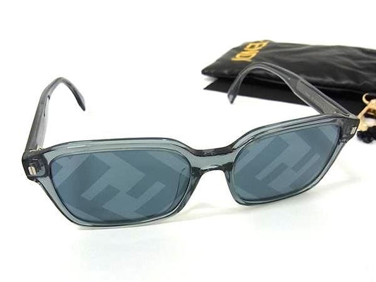 FENDI フェンディ サングラス FE40025F ブルー クリアブルー プラスチック ユニセックス ロゴ