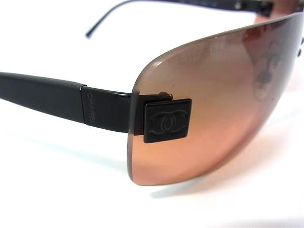 CHANEL シャネル サングラス ココマーク 4026 ブラック クリアレッド プラスチック メンズ