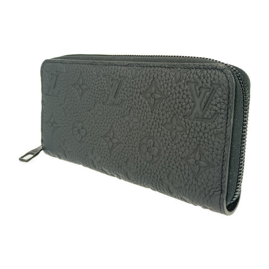 美品 LOUIS VUITTON ルイ ヴィトン ジッピーウォレット ホリゾンタル 長財布 M11721 ブラック トリヨンレザー メンズ ラウンドファスナー