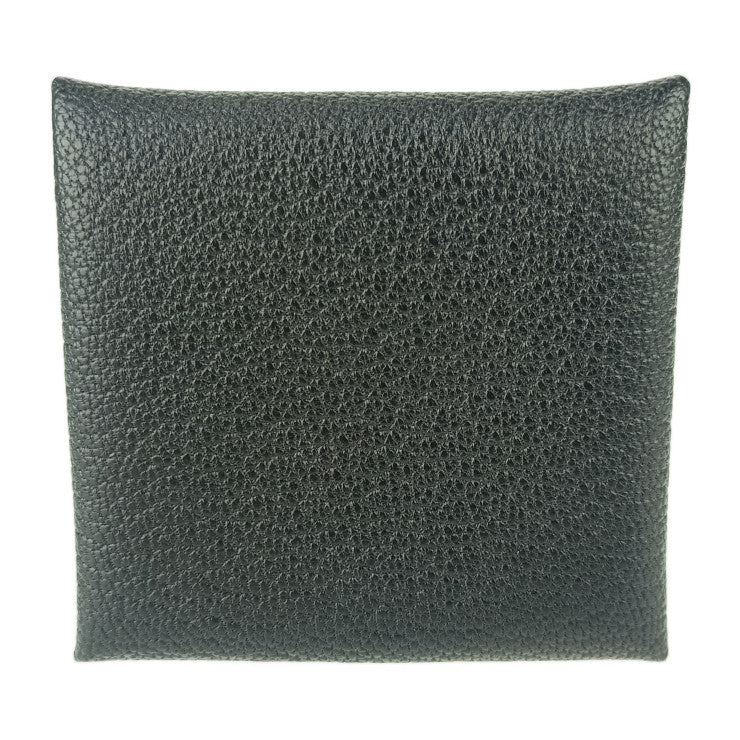 新古未使用展示品 HERMES エルメス バスティア コインケース - ブラック シェーブル ユニセックス シルバー金具 小銭入れ W刻印