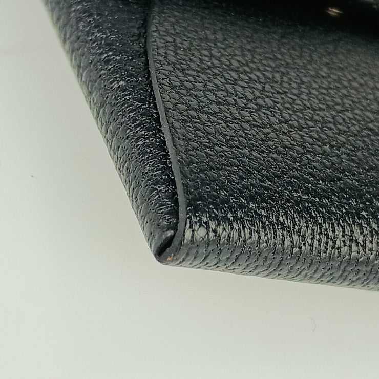 新古未使用展示品 HERMES エルメス バスティア コインケース - ブラック シェーブル ユニセックス シルバー金具 小銭入れ W刻印