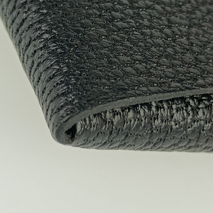 新古未使用展示品 HERMES エルメス バスティア コインケース - ブラック シェーブル ユニセックス シルバー金具 小銭入れ W刻印