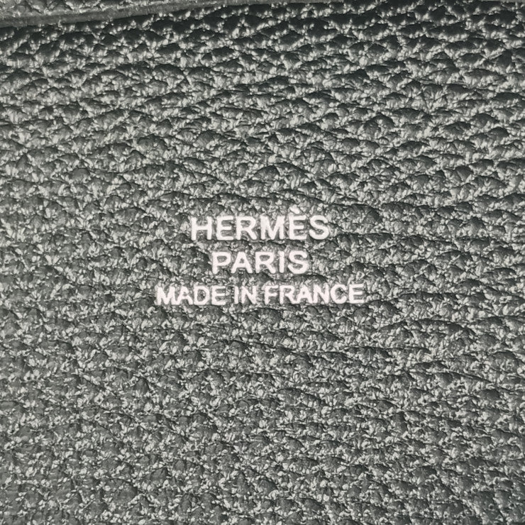 新古未使用展示品 HERMES エルメス バスティア コインケース - ブラック シェーブル ユニセックス シルバー金具 小銭入れ W刻印