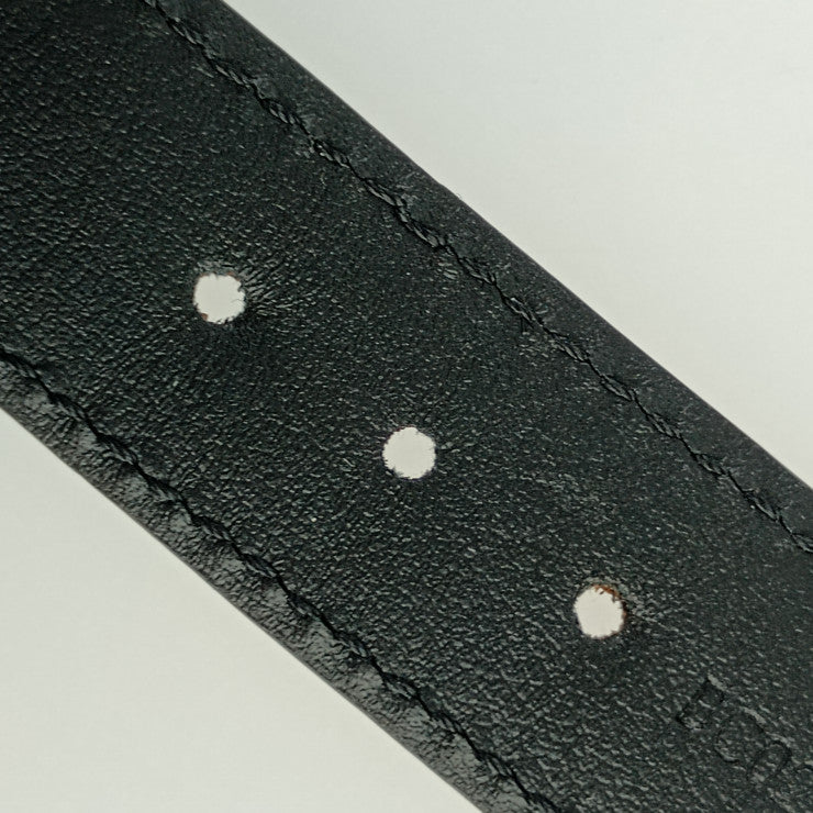 超美品 LOUIS VUITTON ルイ ヴィトン ブレスレット･LV スリム M6456Dブラック モノグラムエクリプスキャンバス カーフレザー メンズ シルバー金具 #21