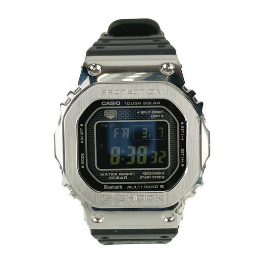 CASIO カシオ G-SHOCK FULL METAL Gショック フルメタル 腕時計 GMW-B5000-1JF シルバー ブラック ステンレススチール 樹脂系 メンズ デジタル タフソーラー 電波 Bluetooth