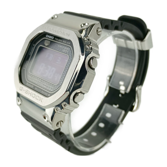 CASIO カシオ G-SHOCK FULL METAL Gショック フルメタル 腕時計 GMW-B5000-1JF シルバー ブラック ステンレススチール 樹脂系 メンズ デジタル タフソーラー 電波 Bluetooth