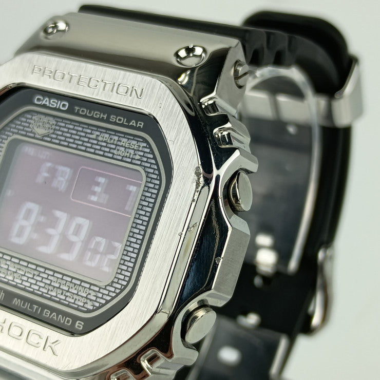 CASIO カシオ G-SHOCK FULL METAL Gショック フルメタル 腕時計 GMW-B5000-1JF シルバー ブラック ステンレススチール 樹脂系 メンズ デジタル タフソーラー 電波 Bluetooth