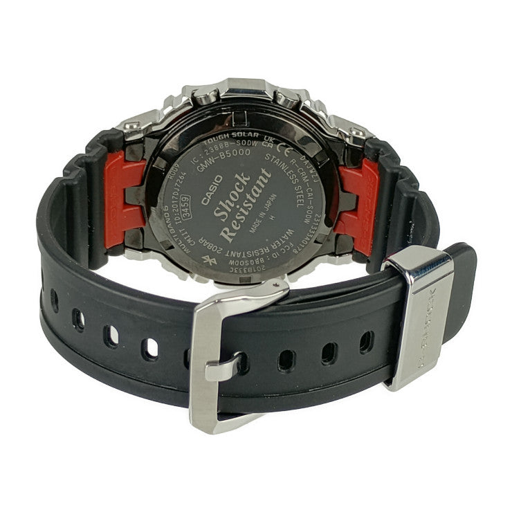 CASIO カシオ G-SHOCK FULL METAL Gショック フルメタル 腕時計 GMW-B5000-1JF シルバー ブラック ステンレススチール 樹脂系 メンズ デジタル タフソーラー 電波 Bluetooth