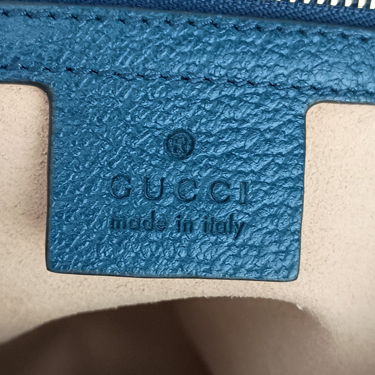 超美品 GUCCI グッチ ハンドバッグ GG オフィディア ミニボストンバッグ 524532 ネイビー ゴールド金具 レザー レディース 2WAY ショルダーバッグ シェリーライン