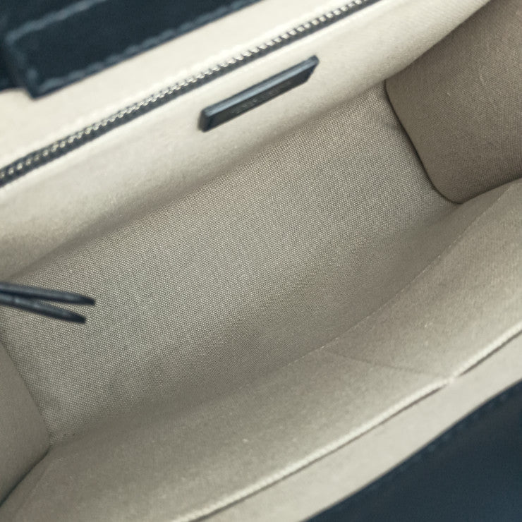 美品 JIMMY CHOO ジミーチュウ トートバッグ N/S トート M - ナチュラル ブラック キャンバス レザー レディース ショルダーバッグ