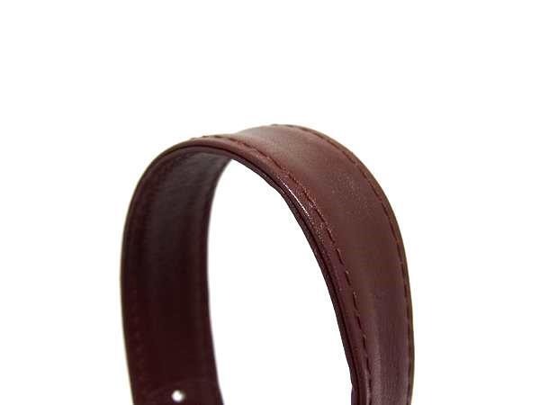 Cartier カルティエ ショルダーバッグ マストライン - ボルドー系 ゴールド金具 レザー レディース ダブルフラップ