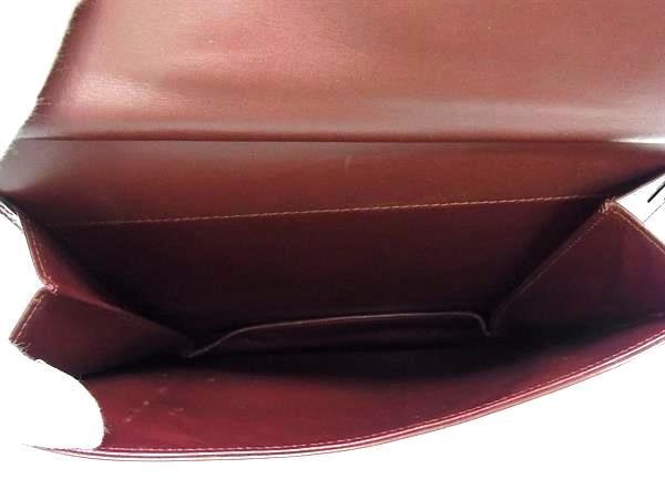 Cartier カルティエ ショルダーバッグ マストライン - ボルドー系 ゴールド金具 レザー レディース ダブルフラップ