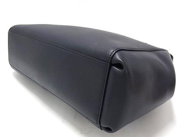 美品 COACH コーチ ハンドバッグ クリスティ キャリーオール F36637 ネイビー ゴールド金具 レザー レディース 2WAY ショルダーバッグ