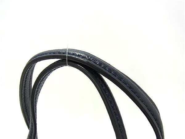 美品 COACH コーチ ハンドバッグ クリスティ キャリーオール F36637 ネイビー ゴールド金具 レザー レディース 2WAY ショルダーバッグ