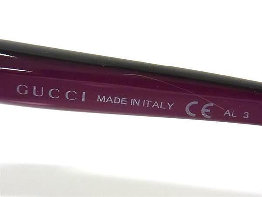 GUCCI グッチ アイウェア ラブリーハート サングラス GG 3525/K/S クリアパープル系 プラスチック レディース 美品