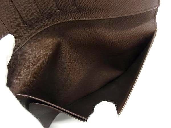 LOUIS VUITTON ルイヴィトン 長財布 ダミエ ポルトバルール カルトクレディ N61823 エベヌ PVC レザー ユニセックス 二つ折り財布 札入れ 美品