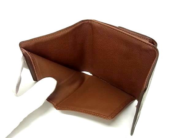 LOUIS VUITTON ルイヴィトン 三つ折り財布 モノグラム ポルトモネ ビエ カルトクレディ M61652 ブラウン系 PVC レザー ユニセックス