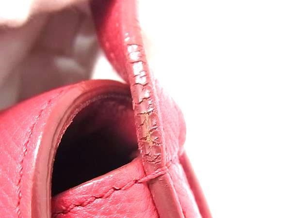 CELINE セリーヌ ショルダーバッグ トロッター スモール ピンクレッド系 レザー レディース フューシャピンク シルバー金具 美品