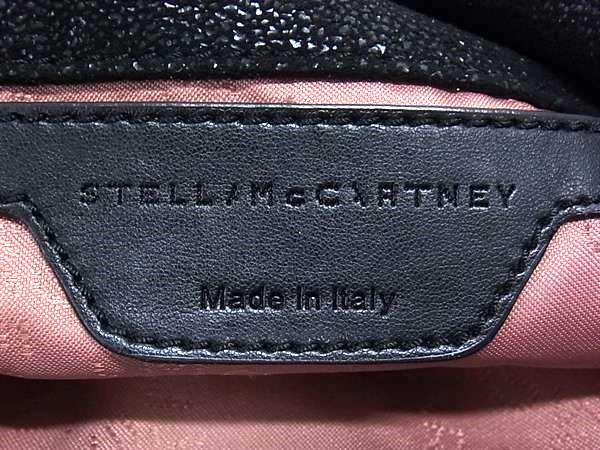 STELLA McCARTNEY ステラ マッカートニー ハンドバッグ ファラベラ ブラック シルバー エコレザー レディース スタッズ 2WAY シルバー金具 美品