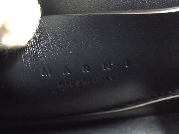 MARNI マルニ ボディバッグ トランカルー ネイビー レザー レディース シルバー金具 超美品