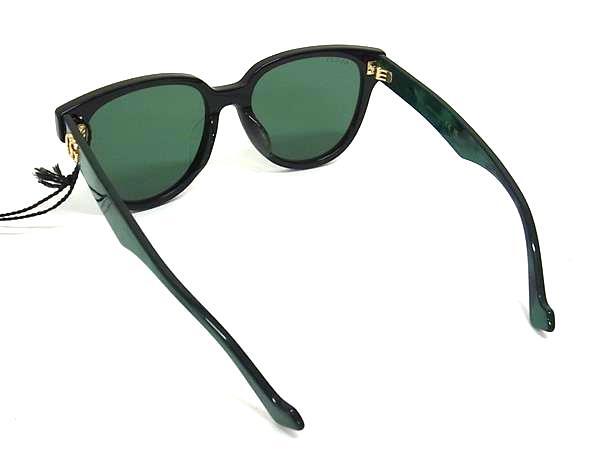 GUCCI グッチ サングラス GGマーモント GG0960SA ブラック グリーン クリアグリーン プラスチック ユニセックス 美品