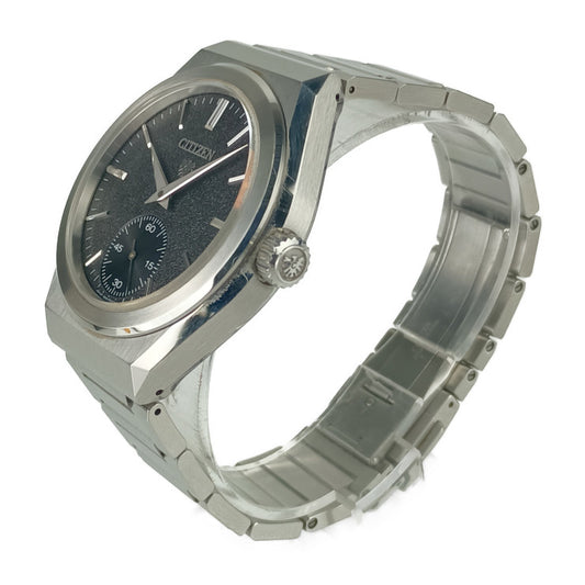 美品 CITIZEN シチズン 腕時計 ザ・シチズン メカニカルモデル NC0200-90E / 0200-T027113 シルバー ブラック文字盤 SS メンズ 特定店取扱モデル 裏スケ 自動巻き スモールセコンド