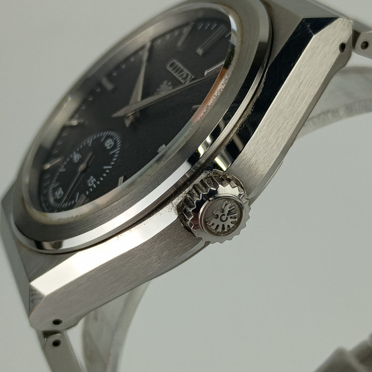 美品 CITIZEN シチズン 腕時計 ザ・シチズン メカニカルモデル NC0200-90E / 0200-T027113 シルバー ブラック文字盤 SS メンズ 特定店取扱モデル 裏スケ 自動巻き スモールセコンド