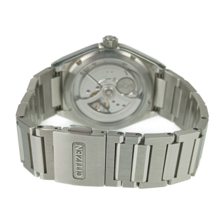 美品 CITIZEN シチズン 腕時計 ザ・シチズン メカニカルモデル NC0200-90E / 0200-T027113 シルバー ブラック文字盤 SS メンズ 特定店取扱モデル 裏スケ 自動巻き スモールセコンド