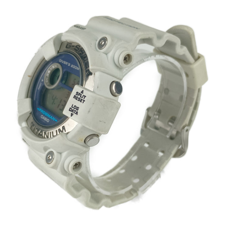 CASIO カシオ 腕時計 G-SHOCK MASTER OF G - SEA FROGMAN Gショック フロッグマン DW-8200LG-8JR ホワイト チタン 樹脂 メンズ クオーツ デジタル