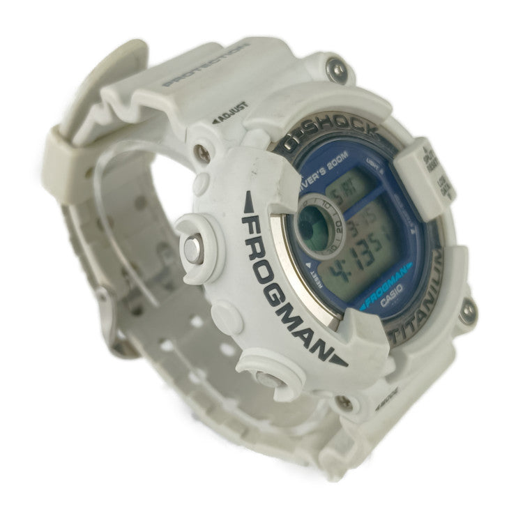 CASIO カシオ 腕時計 G-SHOCK MASTER OF G - SEA FROGMAN Gショック フロッグマン DW-8200LG-8JR ホワイト チタン 樹脂 メンズ クオーツ デジタル