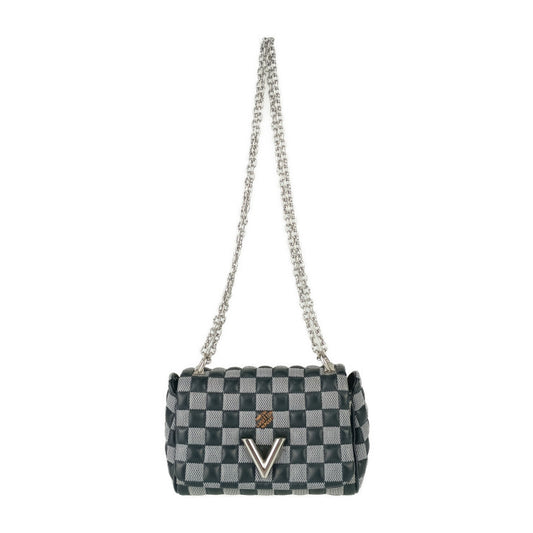 美品 LOUIS VUITTON ルイ ヴィトン ショルダーバッグ ダミエ ツイストBB N40221 ブラック ホワイト カーフレザー レディース ニコラ ジェスキエール