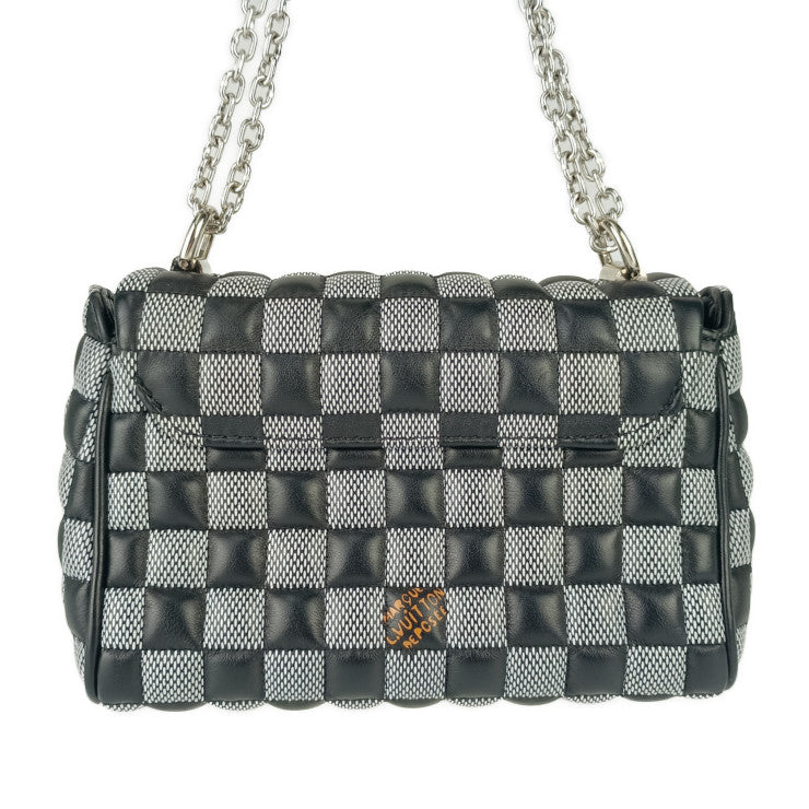 美品 LOUIS VUITTON ルイ ヴィトン ショルダーバッグ ダミエ ツイストBB N40221 ブラック ホワイト カーフレザー レディース ニコラ ジェスキエール