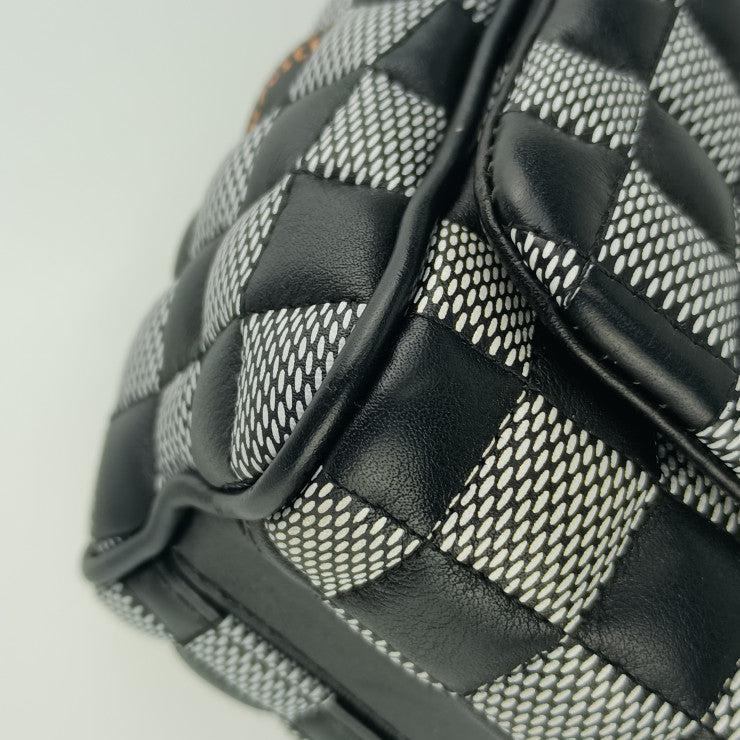 美品 LOUIS VUITTON ルイ ヴィトン ショルダーバッグ ダミエ ツイストBB N40221 ブラック ホワイト カーフレザー レディース ニコラ ジェスキエール