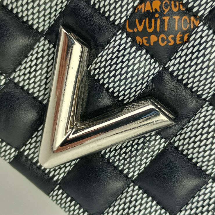 美品 LOUIS VUITTON ルイ ヴィトン ショルダーバッグ ダミエ ツイストBB N40221 ブラック ホワイト カーフレザー レディース ニコラ ジェスキエール