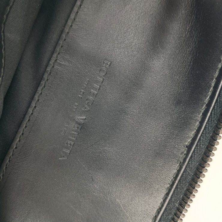 超美品 BOTTEGAVENETA ボッテガヴェネタ クラッチバッグ イントレチャート VN ドキュメントケース 406021 ブラック レザー メンズ セカンドバッグ