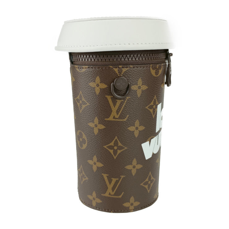 新古未使用展示品 LOUIS VUITTON ルイ ヴィトン ショルダーバッグ エブリデイLV コーヒーカップ M80812 ブラウン ホワイト モノグラムキャンバス レザー ユニセックス 2021AW