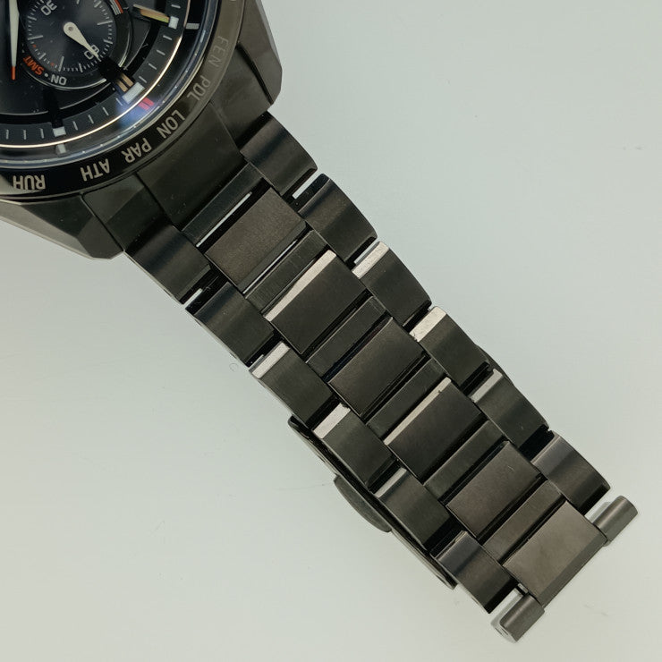 美品 CITIZEN シチズン 腕時計 アテッサ ACT Line AT8185-62E / H800-T025871 ブラック スーパーチタニウム メンズ エコ・ドライブ ソーラー電波