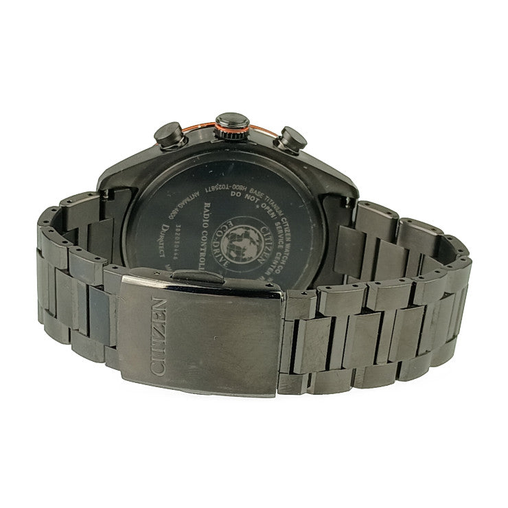 美品 CITIZEN シチズン 腕時計 アテッサ ACT Line AT8185-62E / H800-T025871 ブラック スーパーチタニウム メンズ エコ・ドライブ ソーラー電波