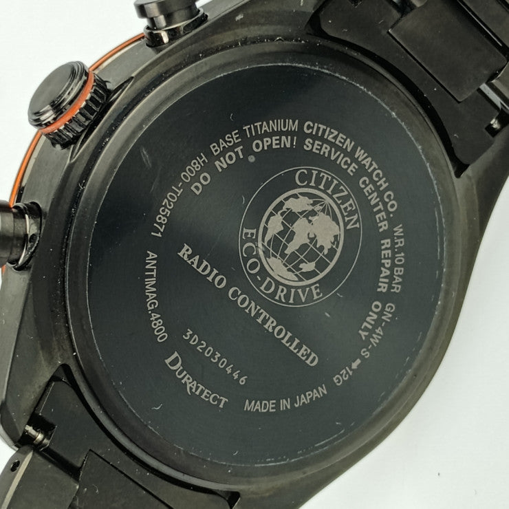 美品 CITIZEN シチズン 腕時計 アテッサ ACT Line AT8185-62E / H800-T025871 ブラック スーパーチタニウム メンズ エコ・ドライブ ソーラー電波