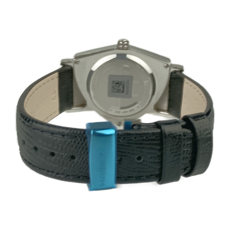 新品未使用展示品 HAMILTON ハミルトン 腕時計 Ventura Quartz ベンチュラ クオーツ H24411732 シルバー ブラック ステンレス 型押しカウレザー メンズ