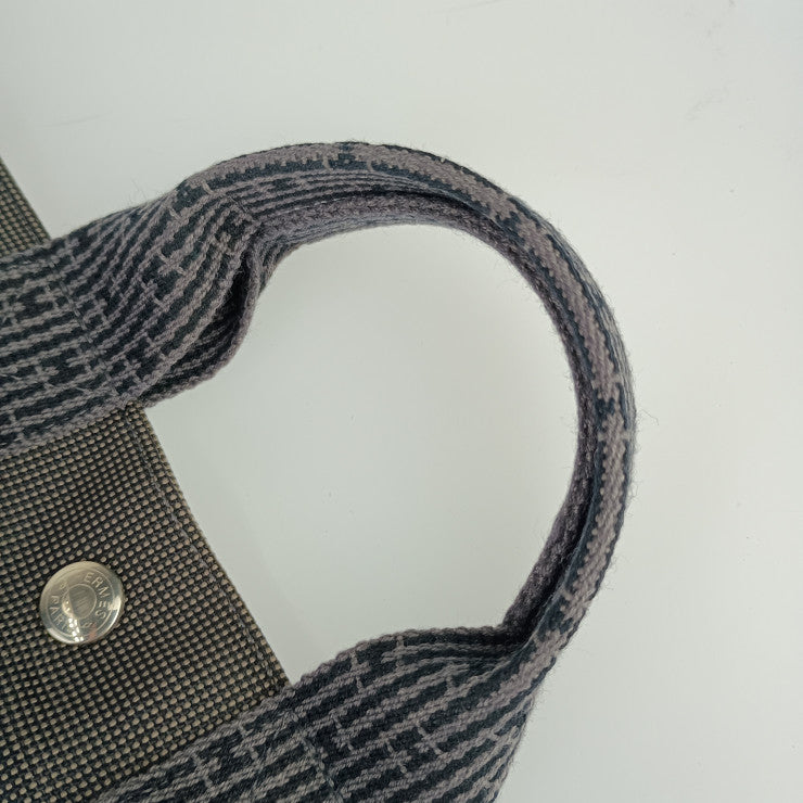 HERMES エルメス トートバッグ エールライン トートPM - グレー シルバー金具 キャンバス ユニセックス ハンドバッグ
